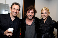 Jimmy Chamberlin, Todd Sucherman, and Hannah Ford